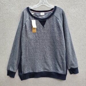 Jachs Men Sweater XL Blue‎ New York Long Sleeve Round Neck Pullover NWT